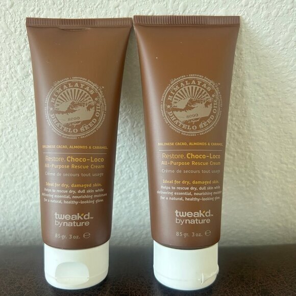 2 Tweak'd By Nature Restore CHOCO LOCO All Purpose RESCUE CREAM 3 oz x 2 SEALED - Picture 1 of 2
